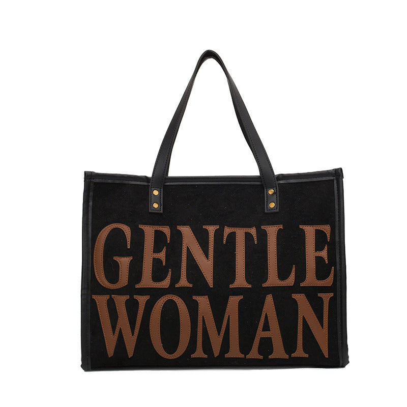 Gentle Woman Tote Bag - Barzello, Barzello Çantaları, İndirimleri Keşfet ! Barzello Siyah Barzello