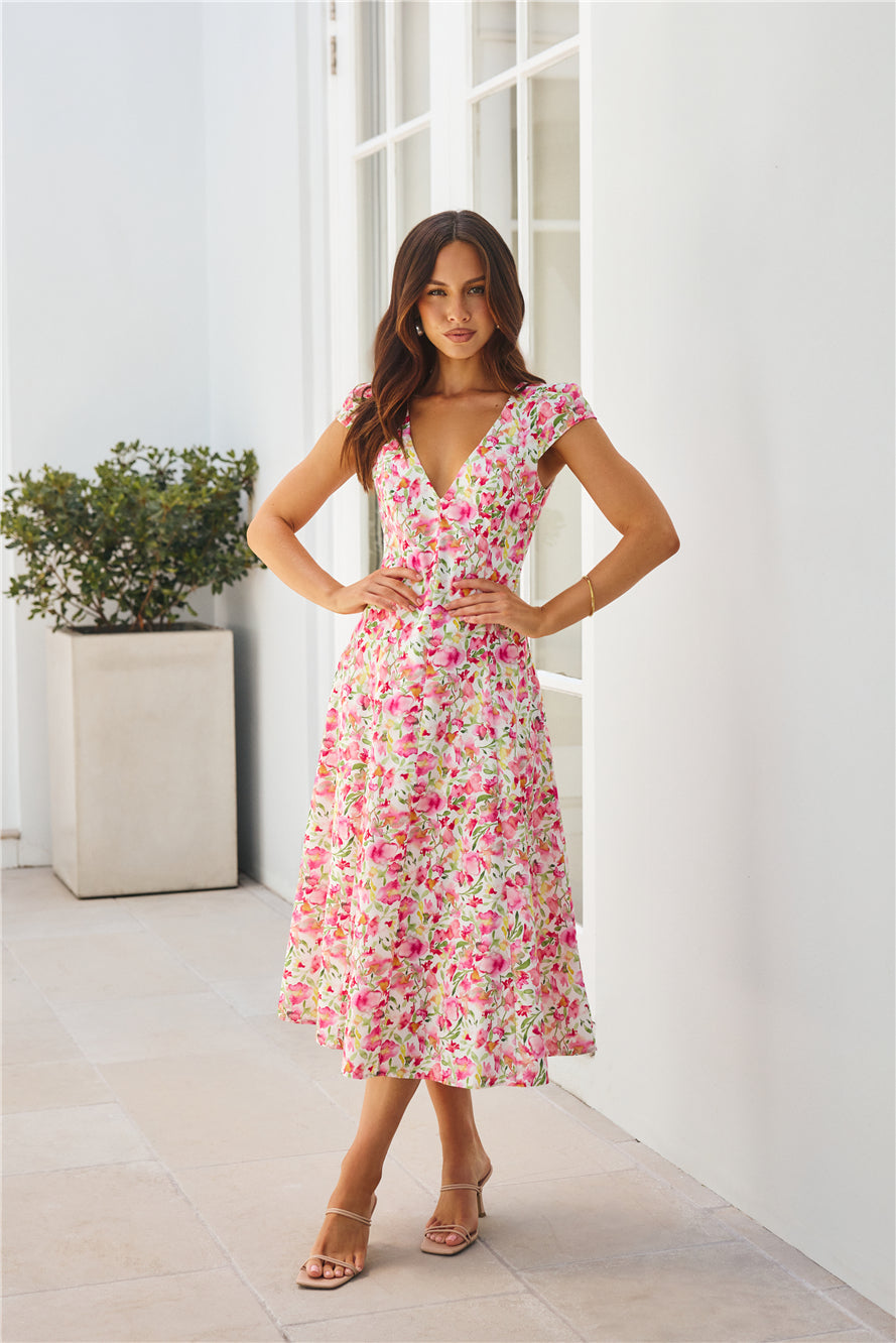 Alba Midi Elbise — Barzello