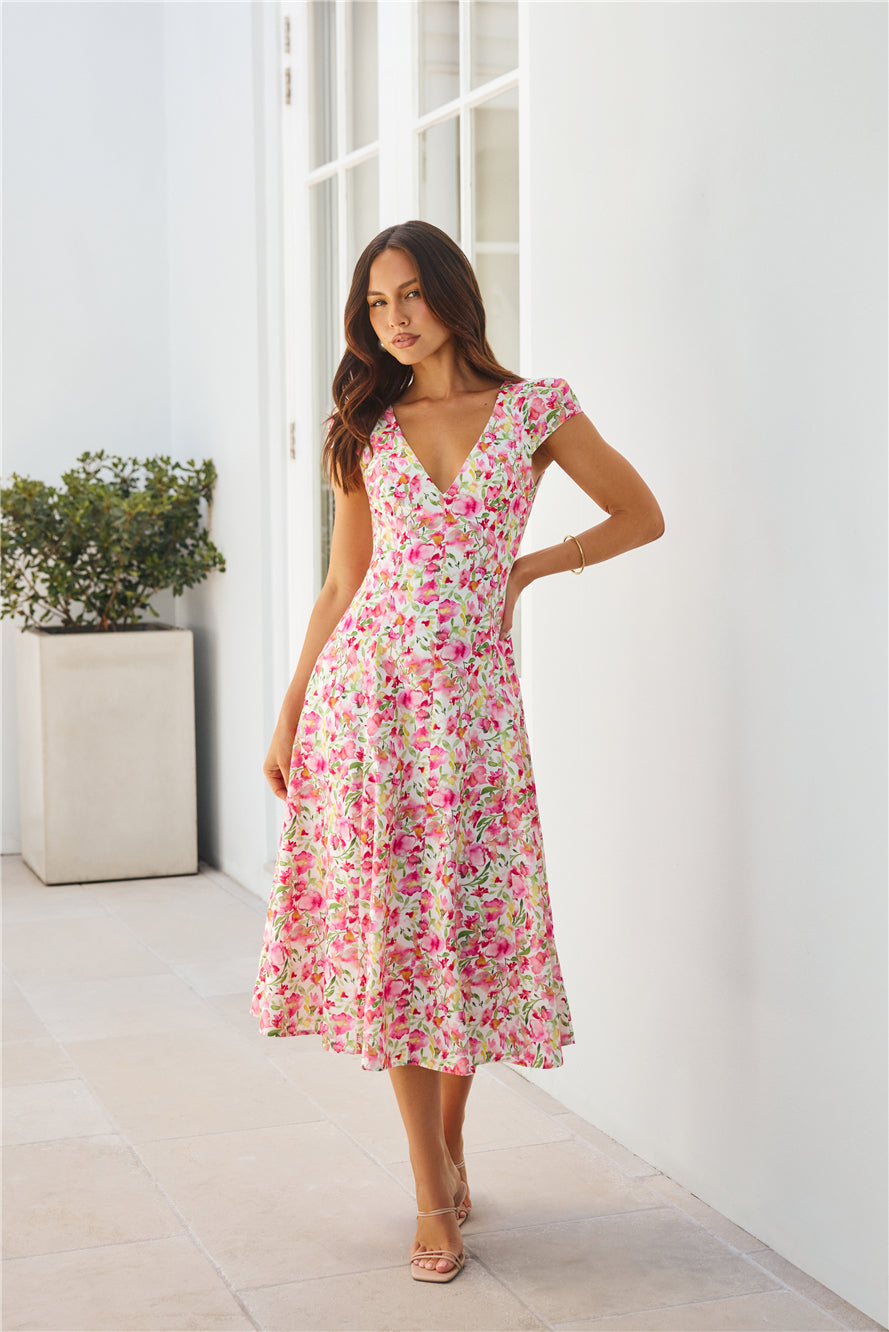 Alba Midi Elbise — Barzello
