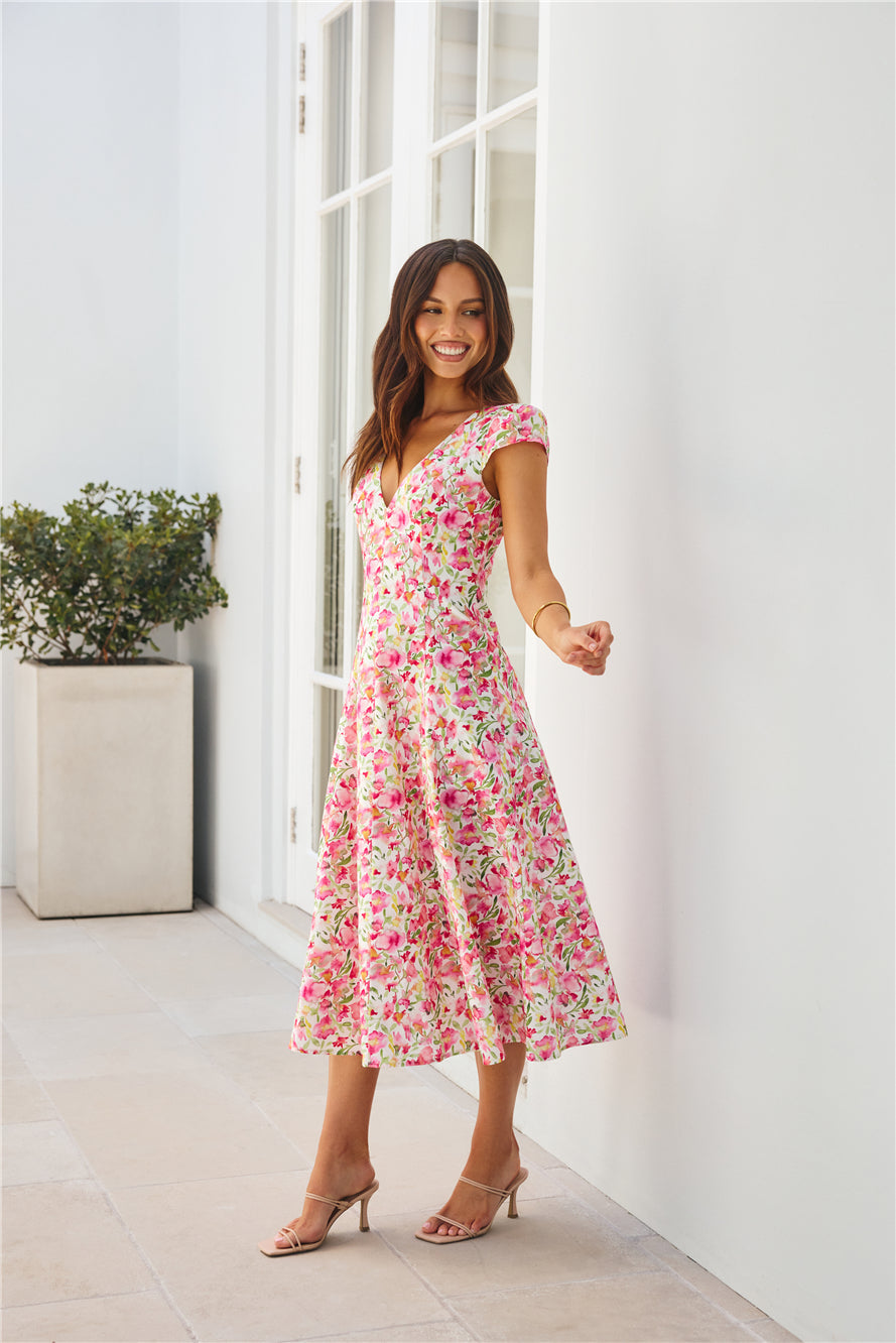 Alba Midi Elbise — Barzello