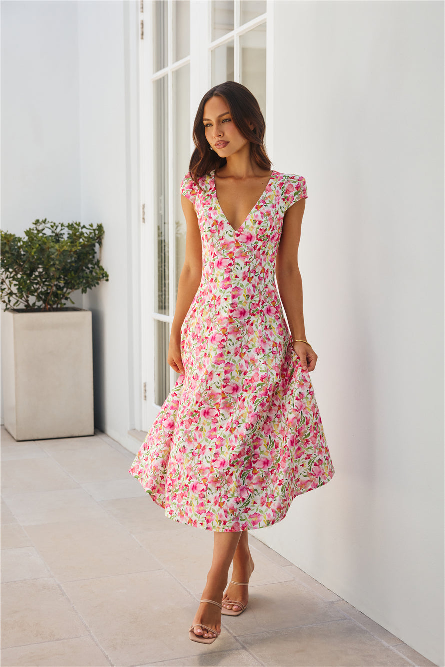 Alba Midi Elbise — Barzello