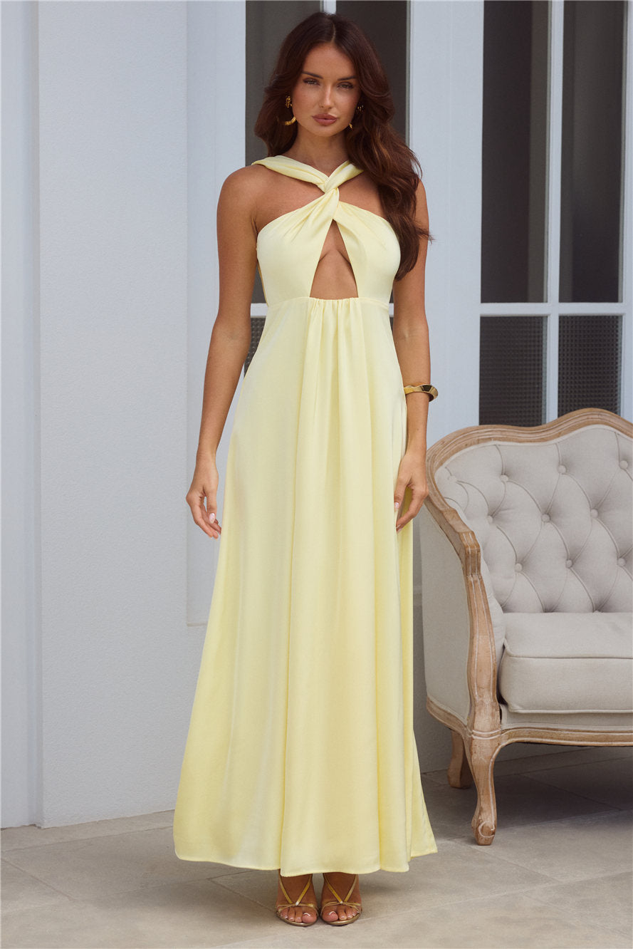 Bellezza Saten Midi Elbise — Barzello
