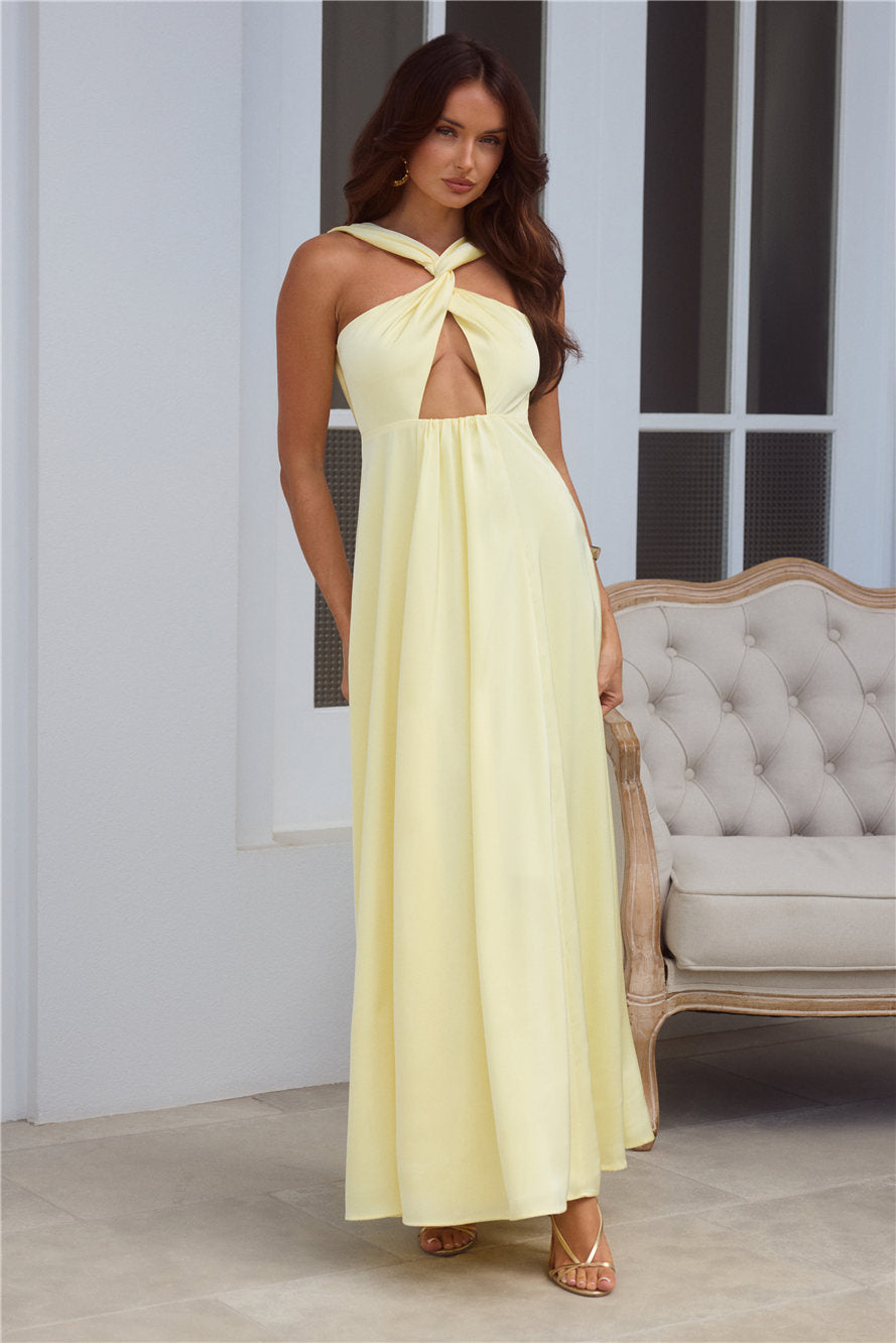 Bellezza Saten Midi Elbise — Barzello