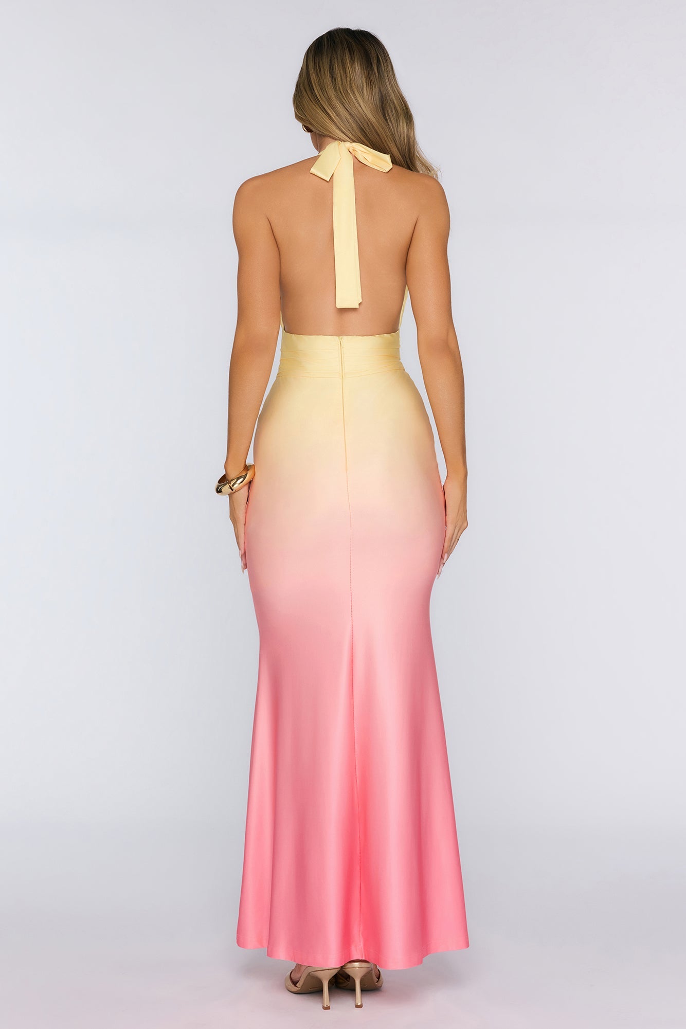 Brise Halter Maksi Elbise — Barzello