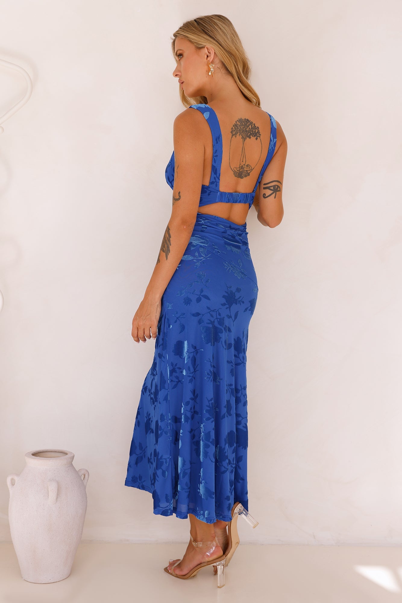 Camelia Kadife Midi Elbise — Barzello