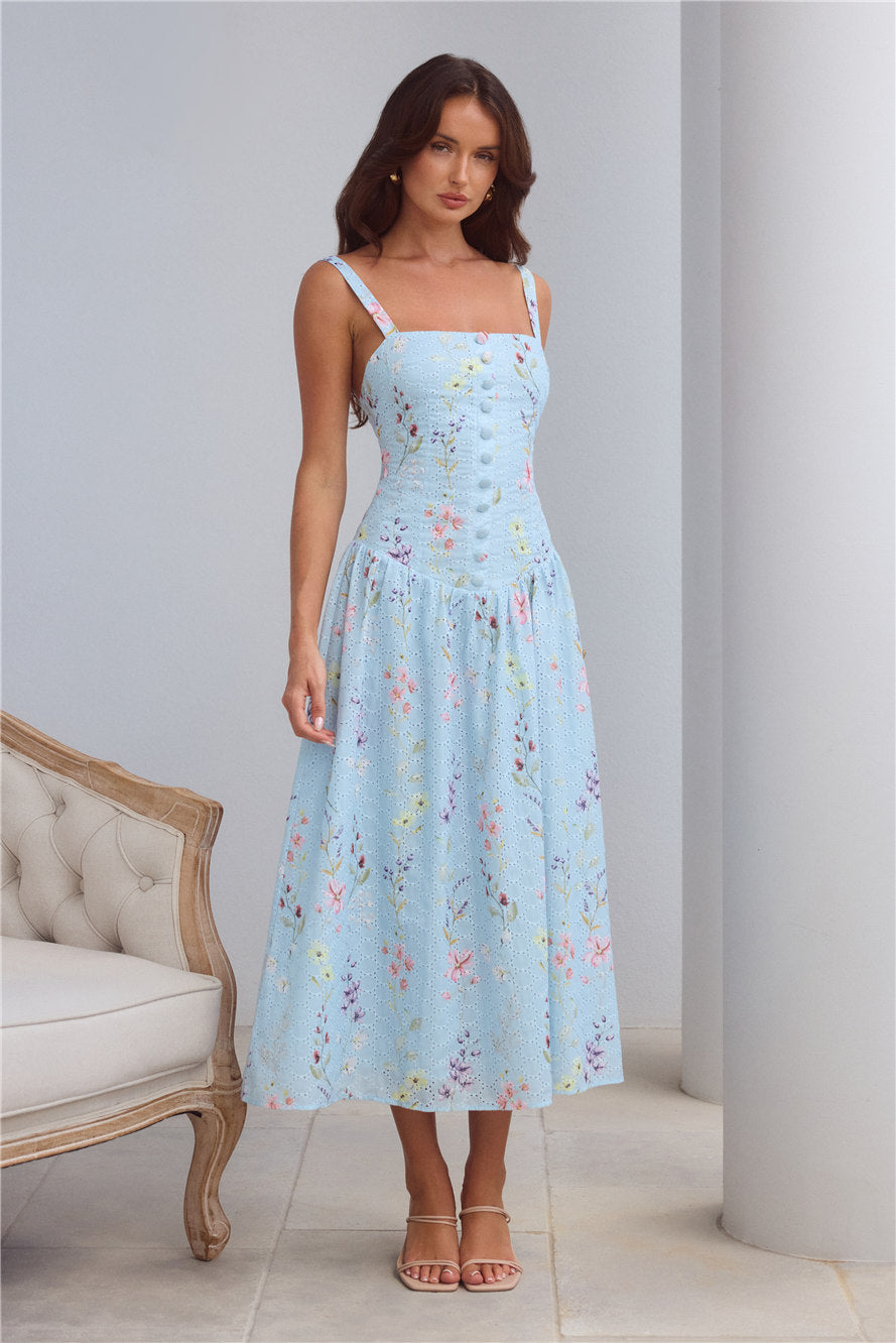 Camelia Nakışlı Elbise — Barzello