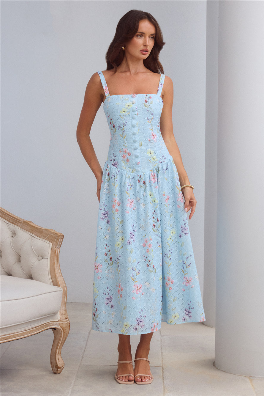 Camelia Nakışlı Elbise — Barzello