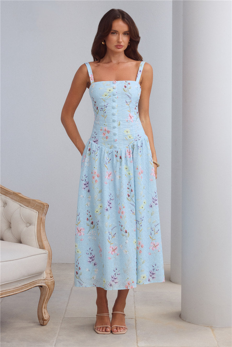 Camelia Nakışlı Elbise — Barzello