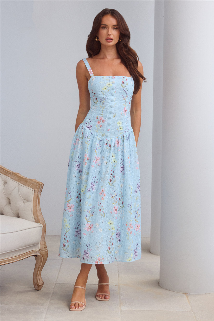 Camelia Nakışlı Elbise — Barzello