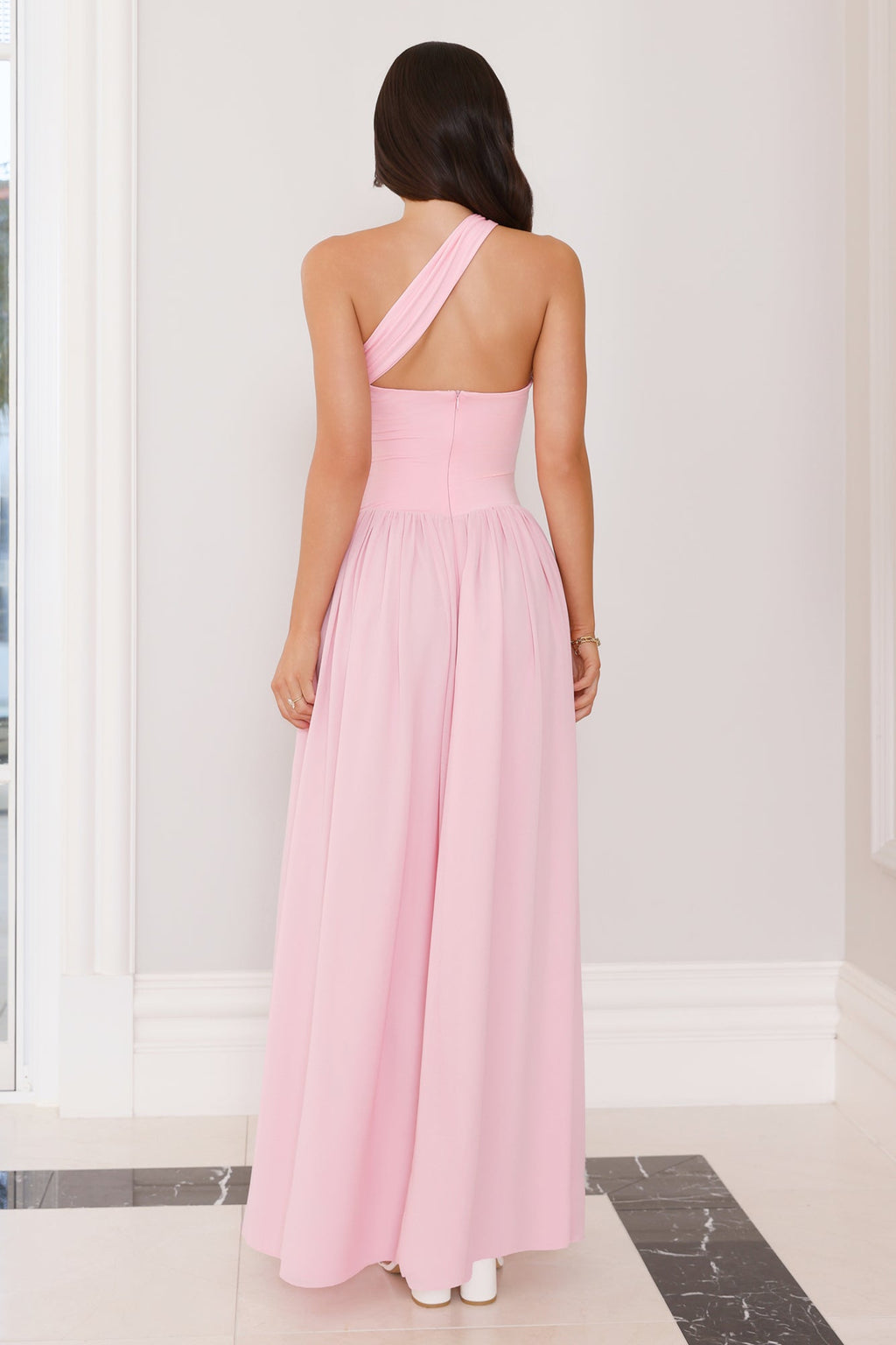 Camelia Tek Omuz Elbise — Barzello