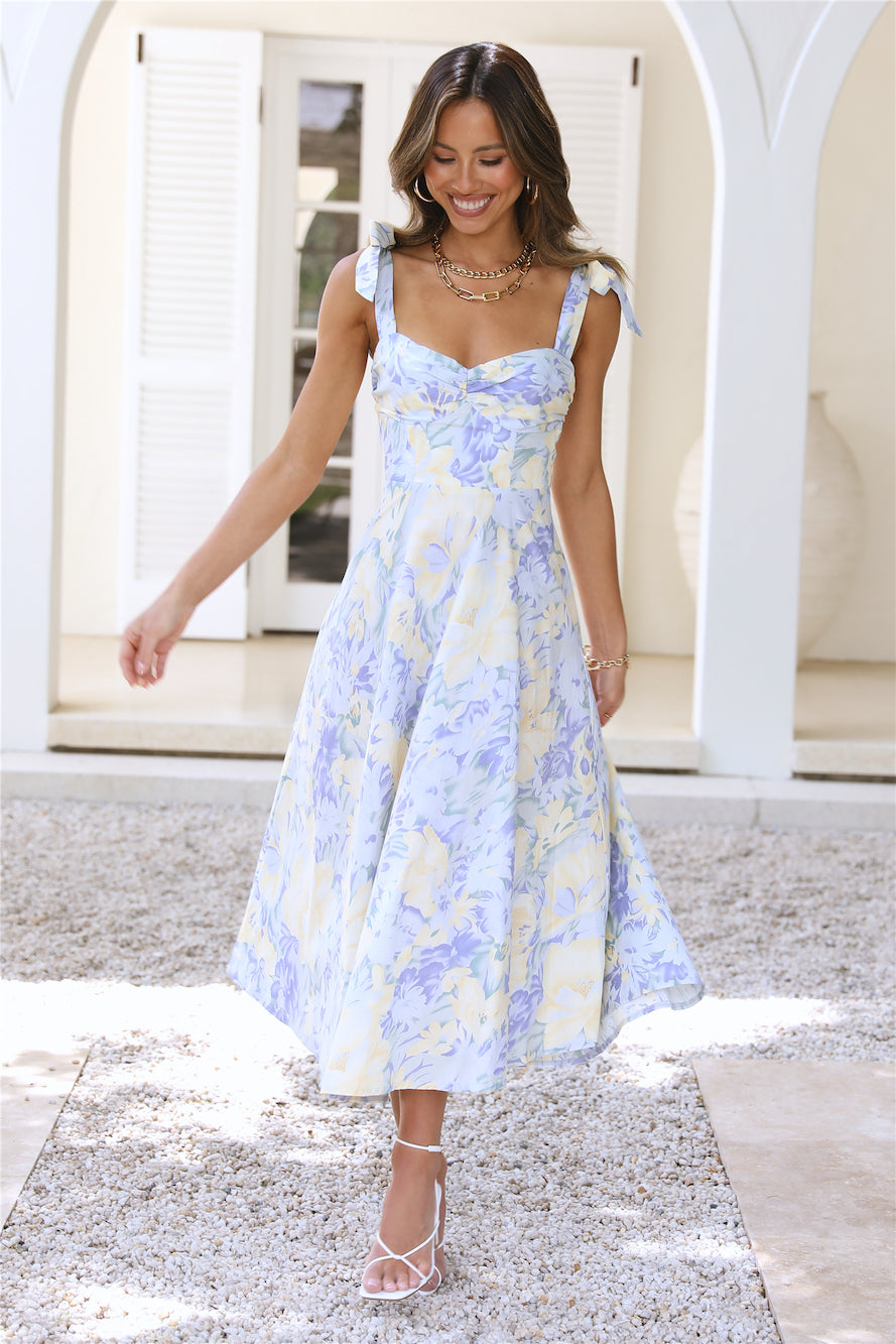 Celeste Midi Elbise — Barzello