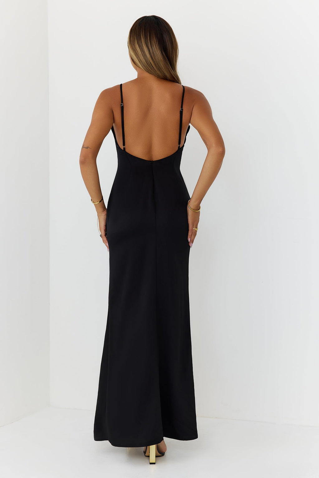 Divina Saten Elbise — Barzello