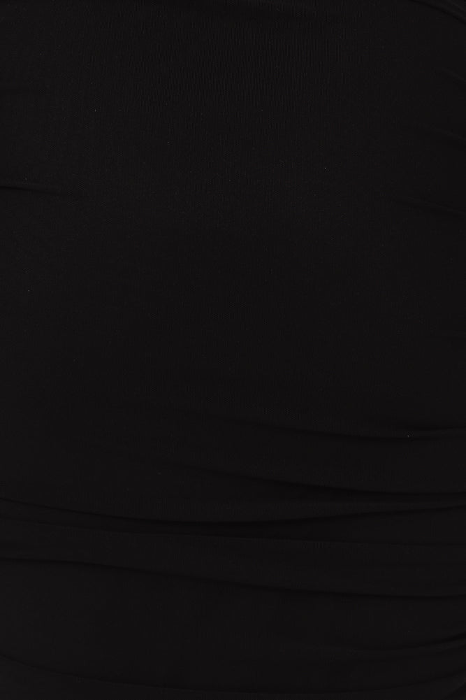 Elysia File Midi Elbise — Barzello