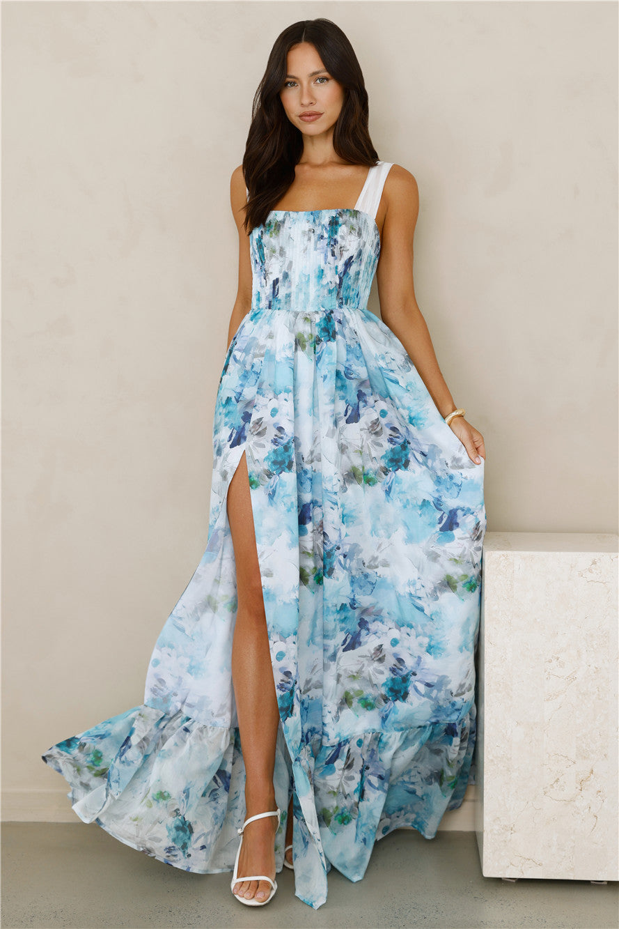 Emeraude Pileli Elbise — Barzello