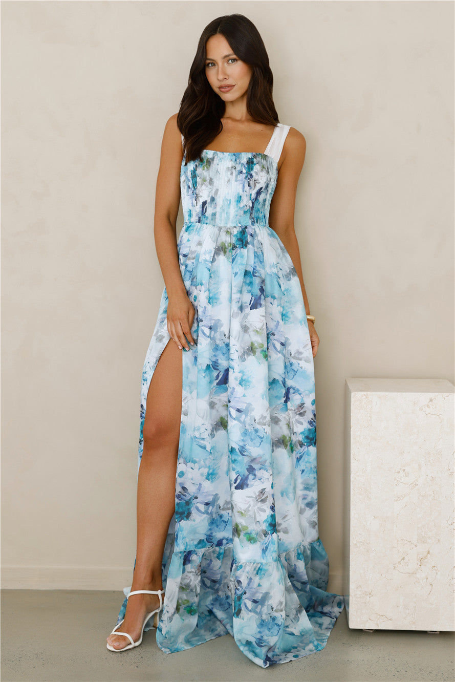 Emeraude Pileli Elbise — Barzello