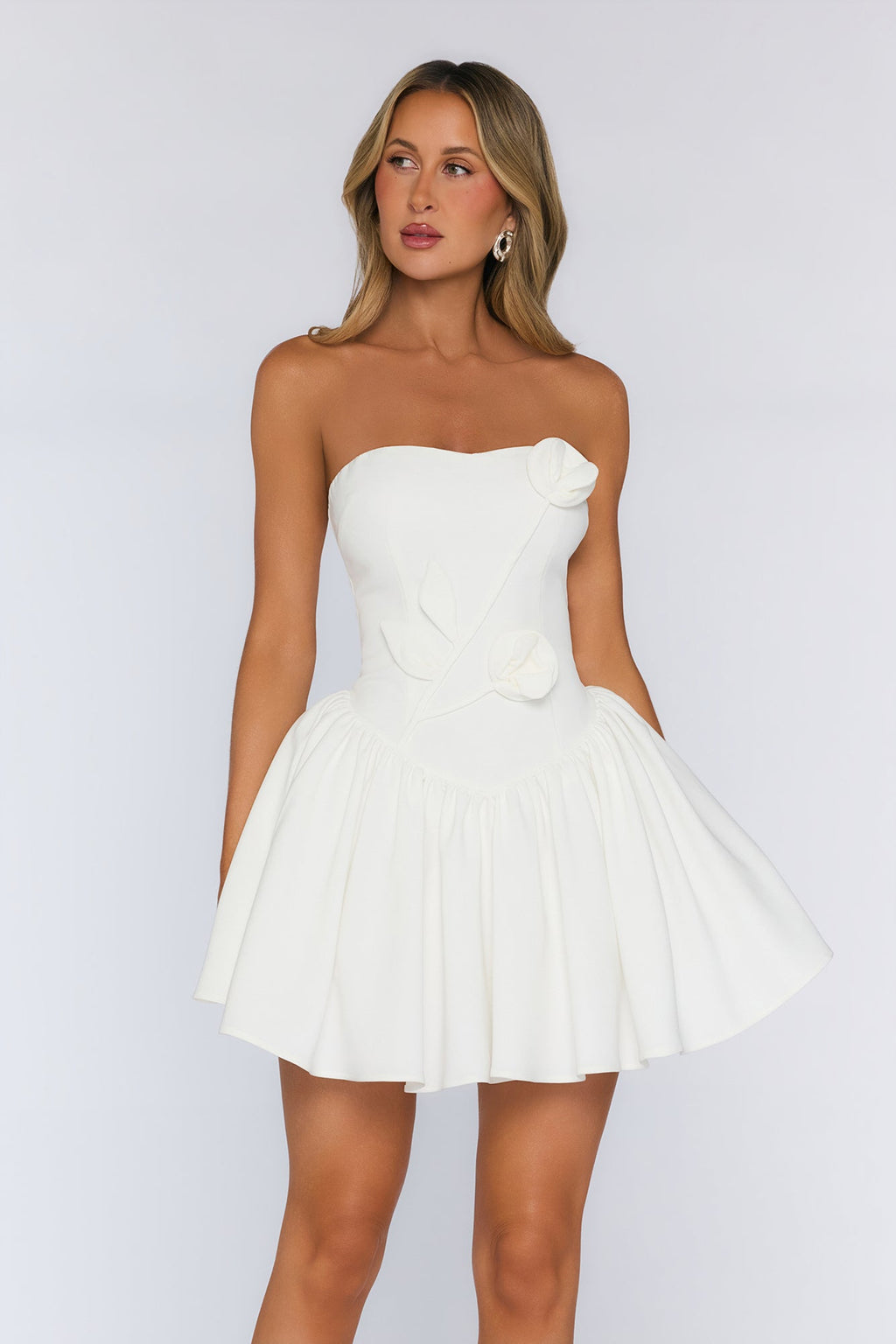 Emeraude Tül Mini Elbise — Barzello