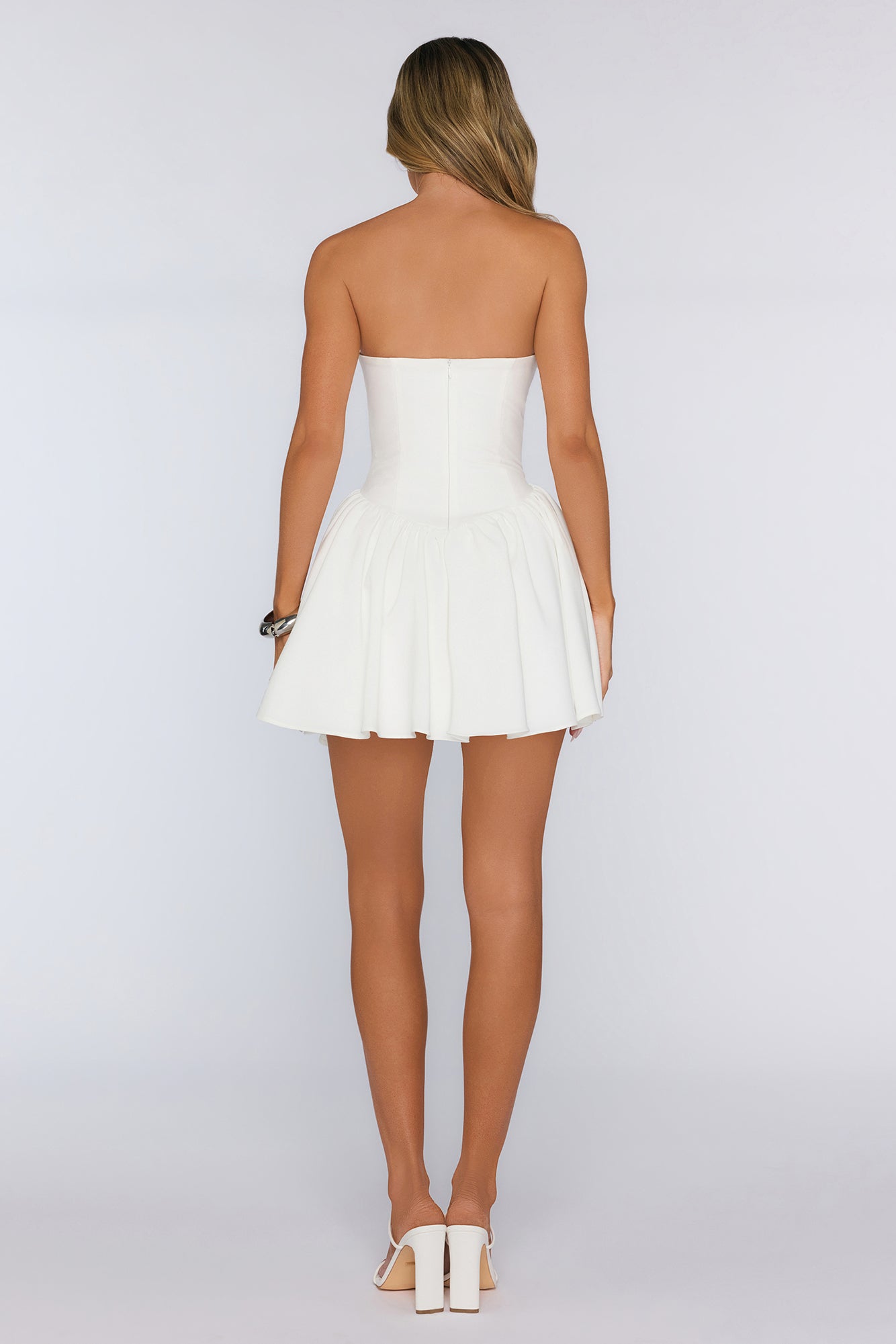 Emeraude Tül Mini Elbise — Barzello