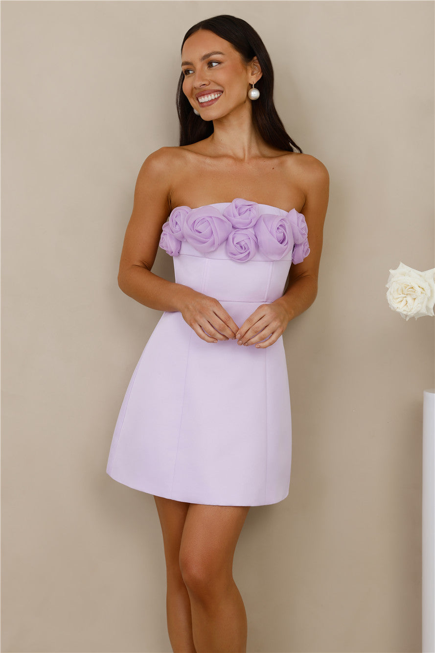 Eterna Tül Mini Elbise — Barzello