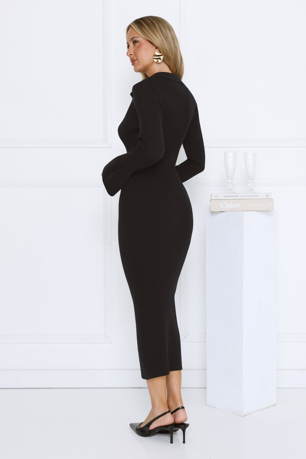Fiora Fitilli Midi Elbise — Barzello