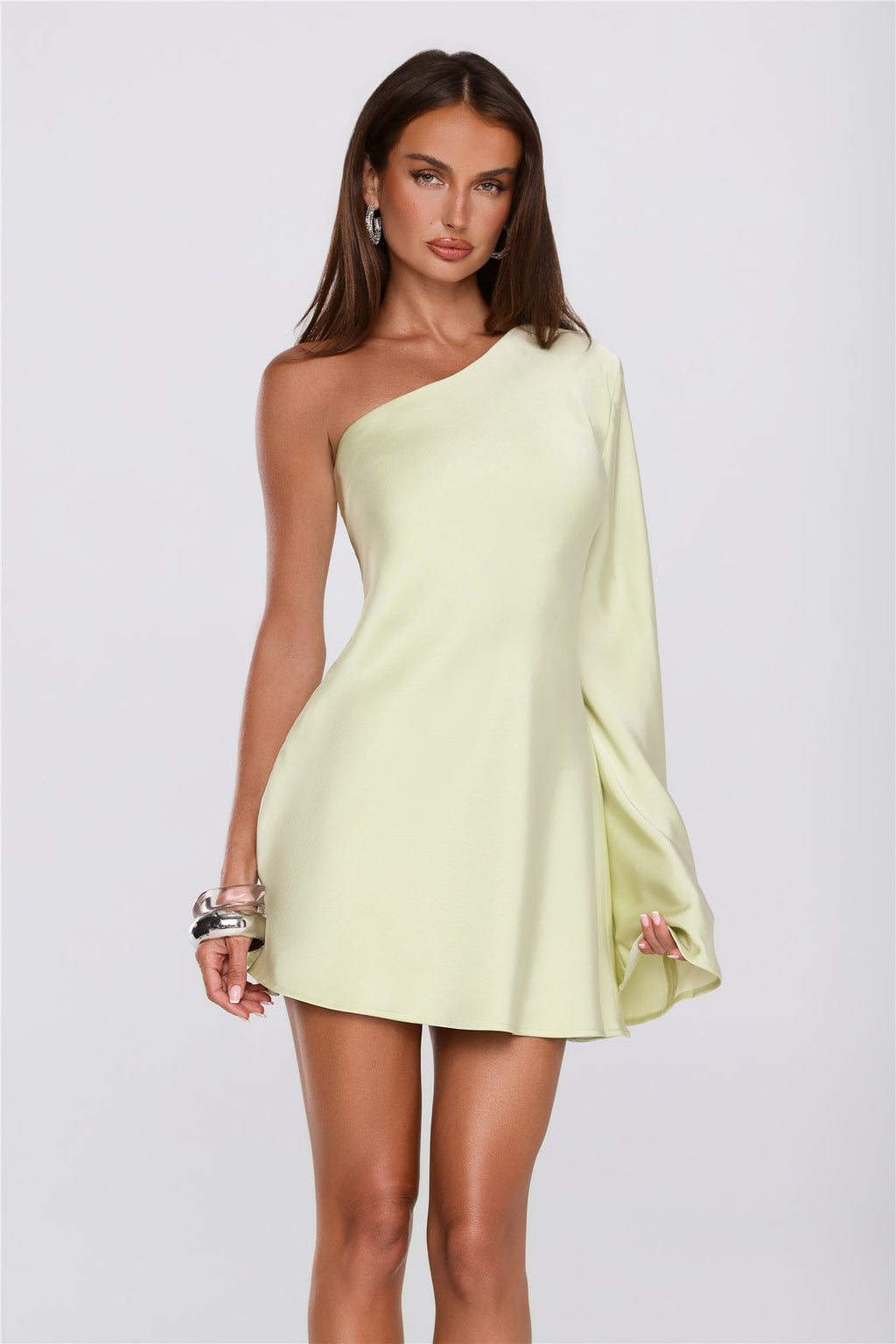 Ivresse Saten Mini Elbise — Barzello