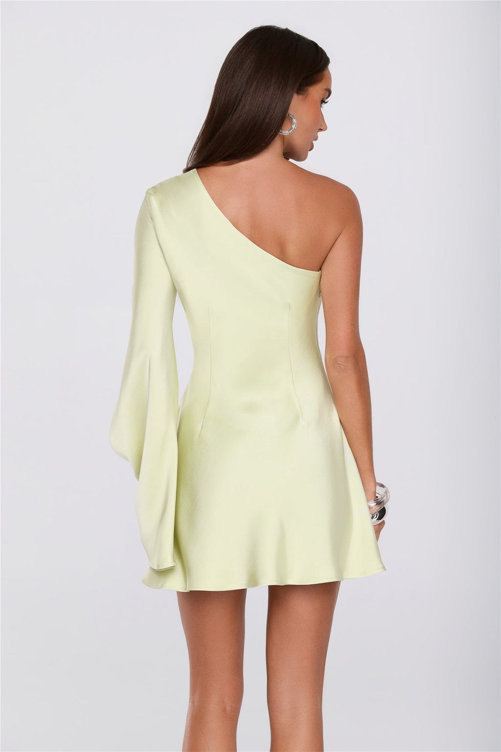Ivresse Saten Mini Elbise — Barzello