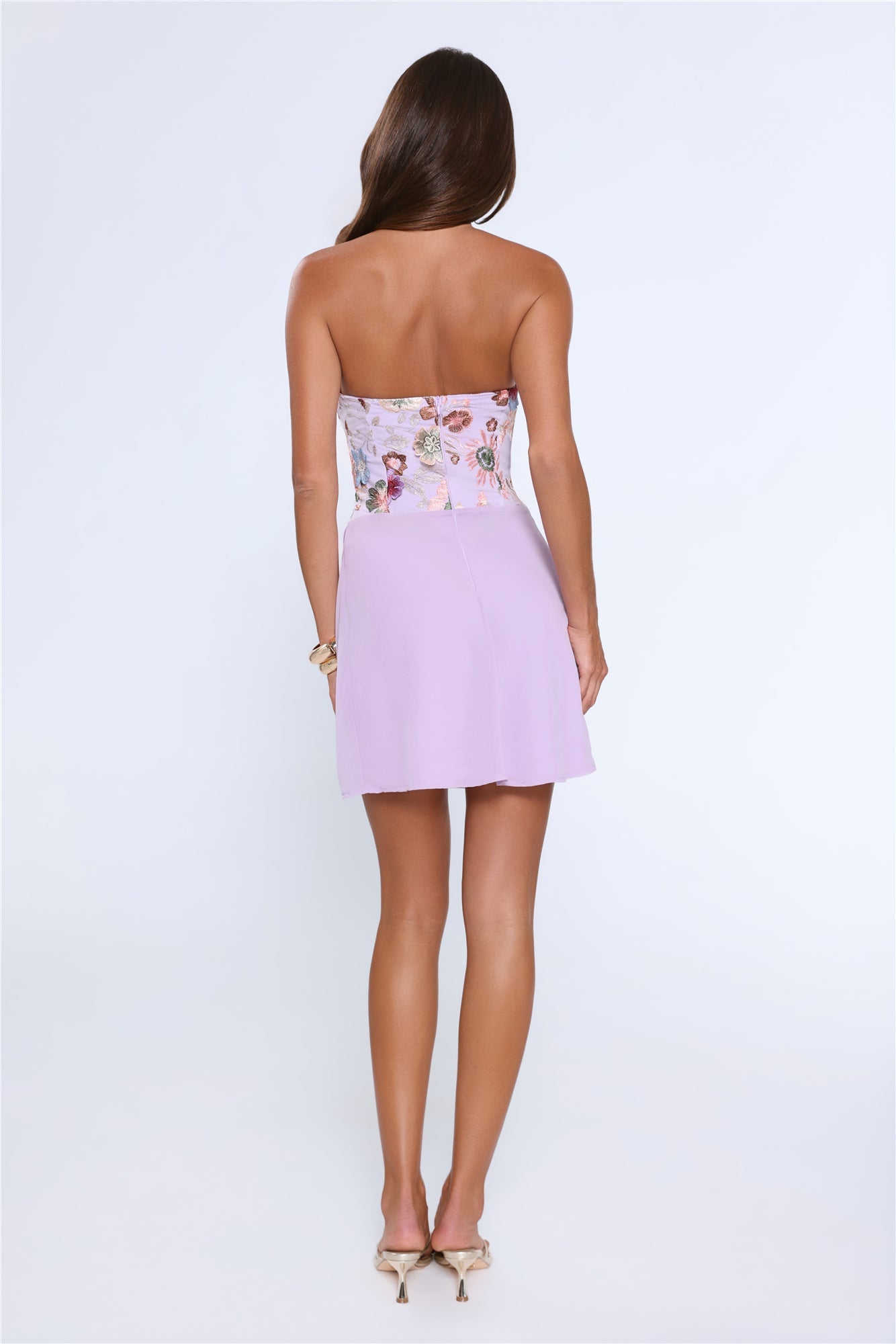 Jardin Nakışlı Mini Elbise — Barzello