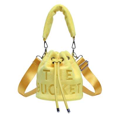 The Bucket - Kadife Bag - Barzello, Barzello Çantaları, İndirimleri Keşfet ! Barzello Sarı Barzello