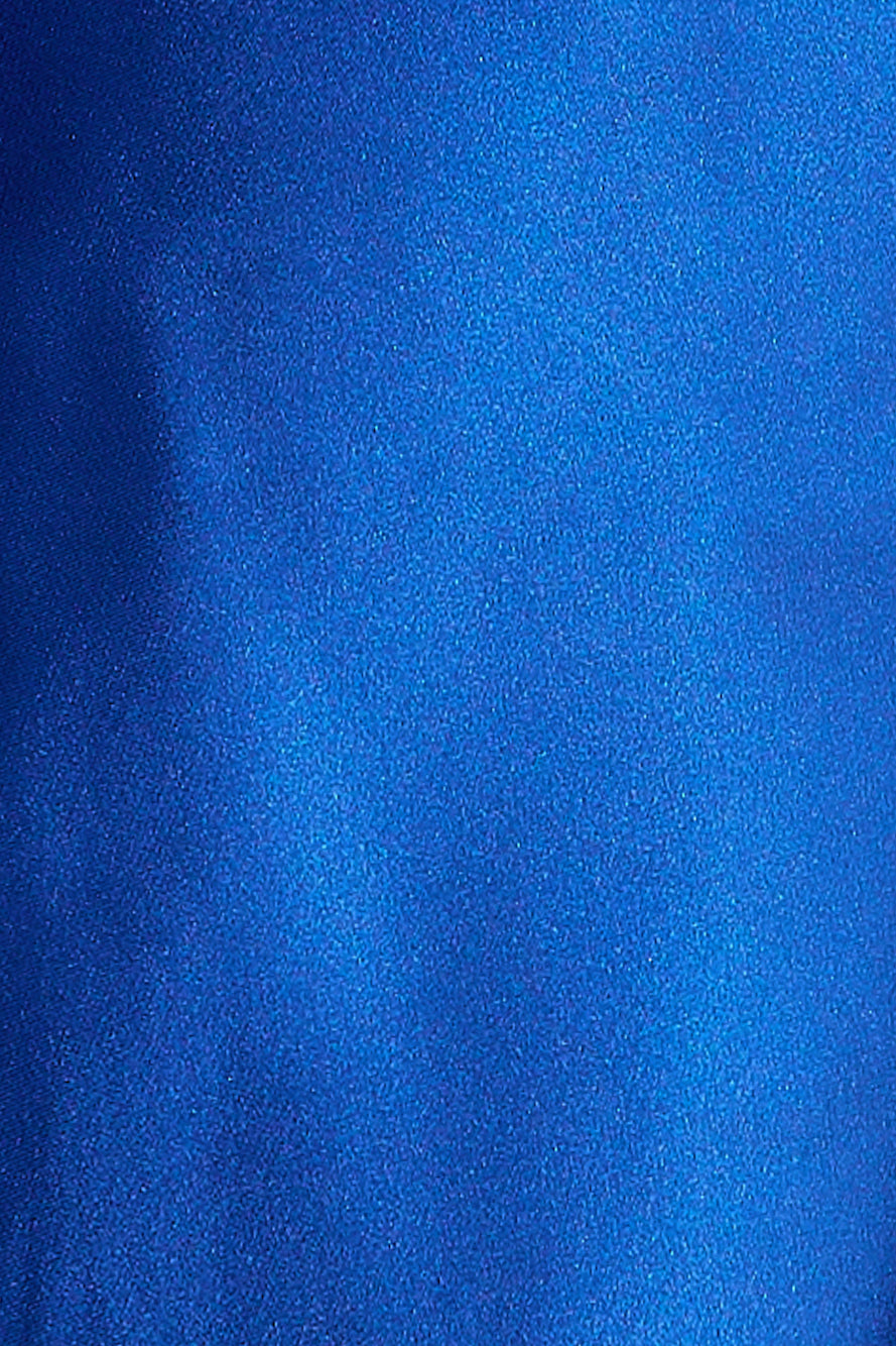 Kruvaze Saten Mini Elbise — Barzello