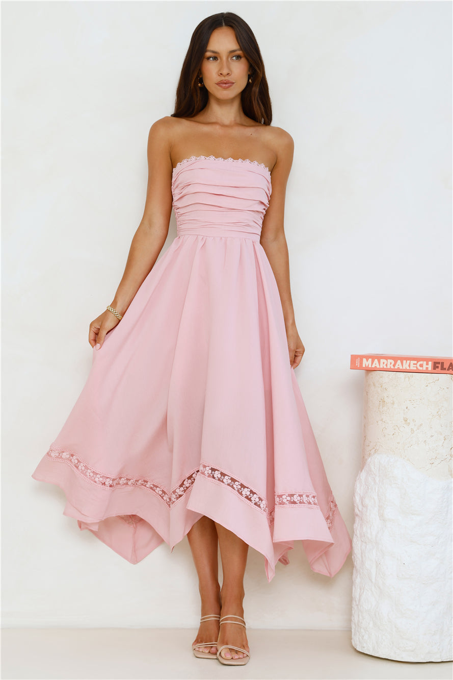 Lavinia Dantel Midi Elbise — Barzello