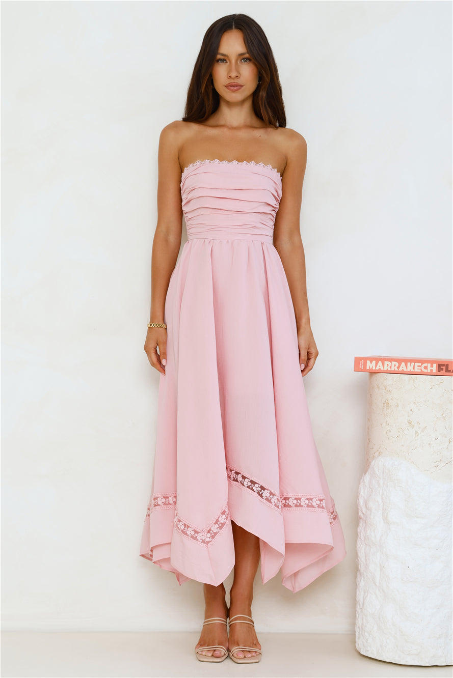 Lavinia Dantel Midi Elbise — Barzello