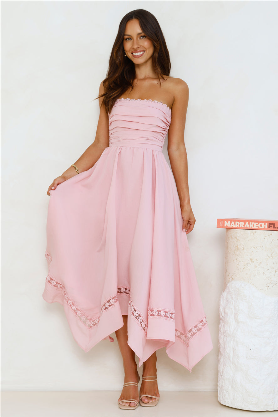 Lavinia Dantel Midi Elbise — Barzello