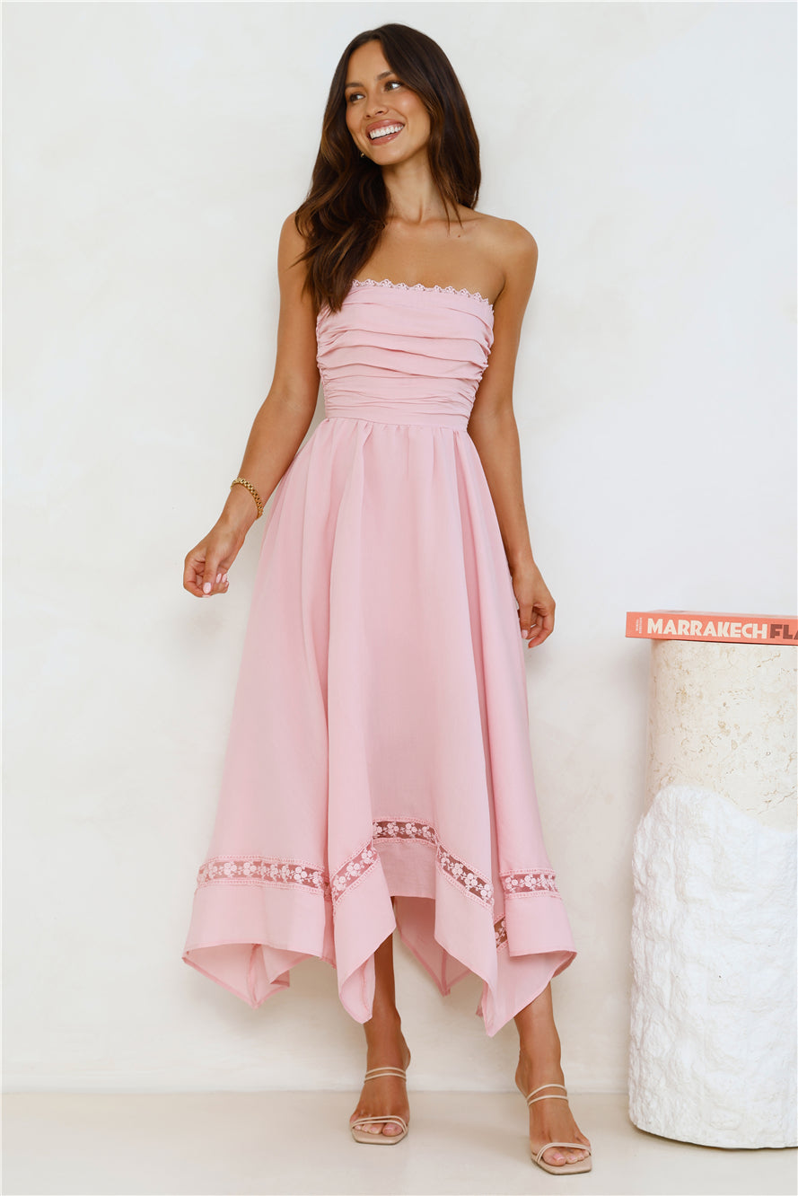 Lavinia Dantel Midi Elbise — Barzello