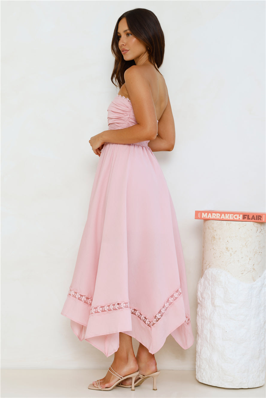 Lavinia Dantel Midi Elbise — Barzello