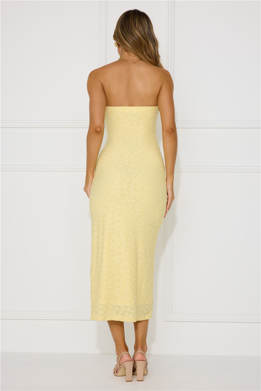 Lirya Straplez Midi Elbise — Barzello