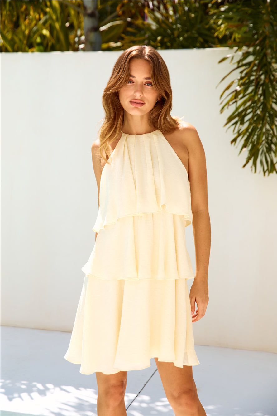 Lucent Katlı Mini Elbise — Barzello