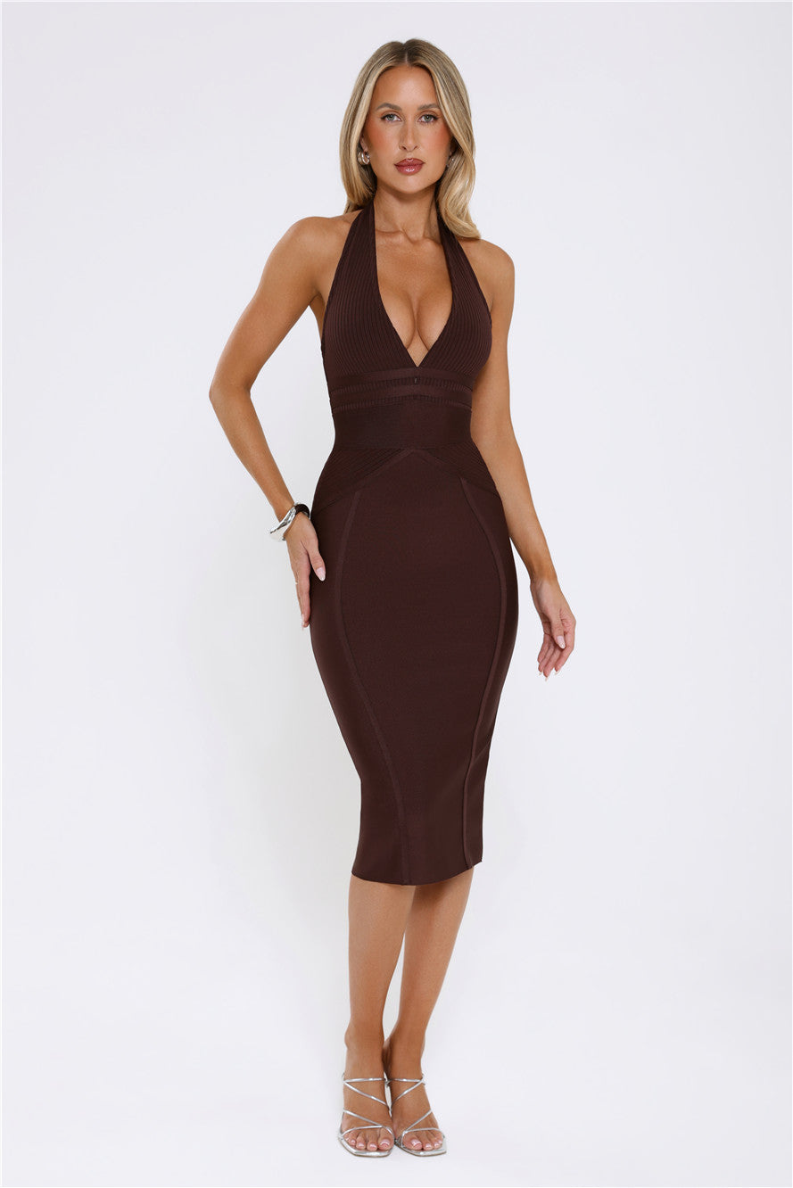 Lumina Midi Elbise — Barzello