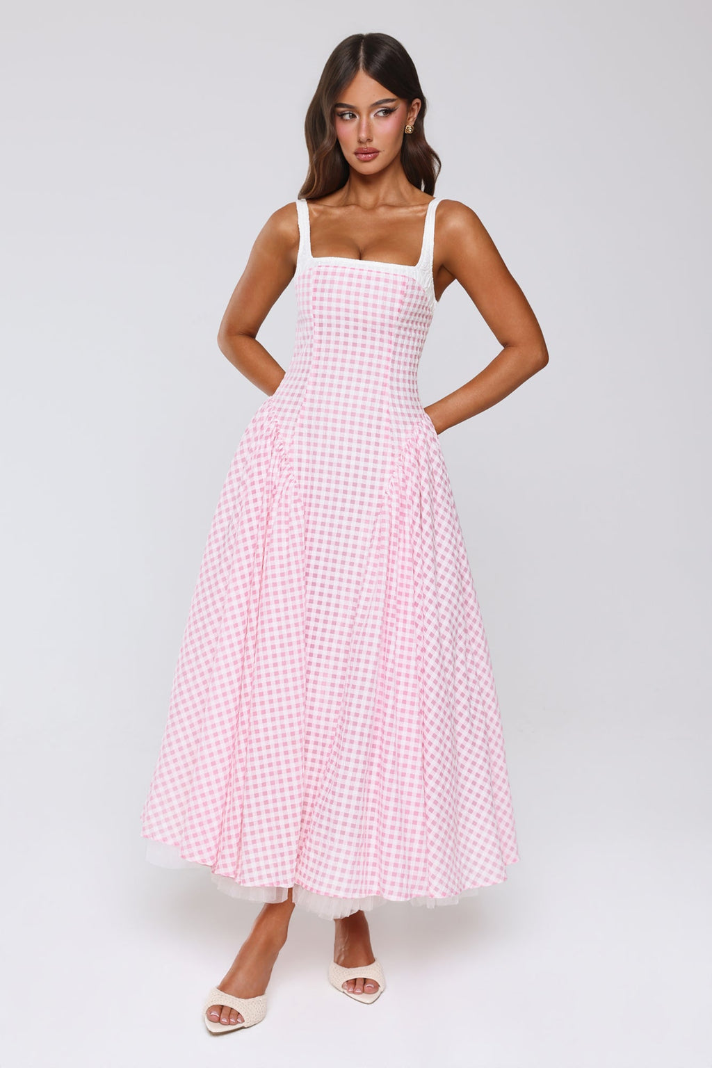 Lumina Tül Maksi Elbise — Barzello