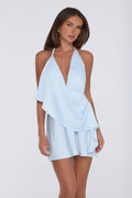 Marbella Saten Mini Elbise — Barzello