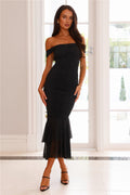 Neroli File Midi Elbise — Barzello