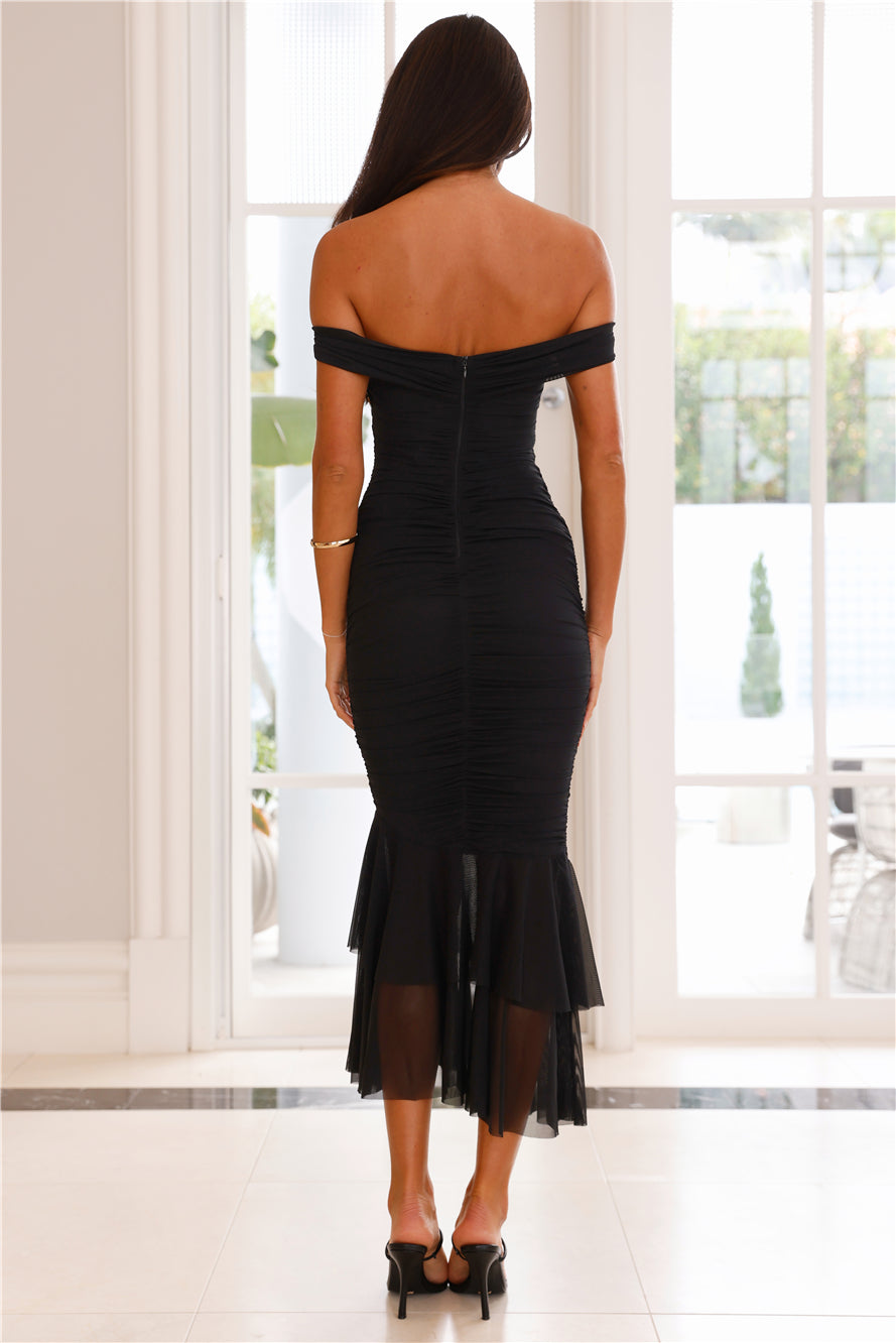 Neroli File Midi Elbise — Barzello