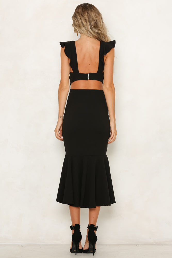 Neroli Midi Elbise — Barzello