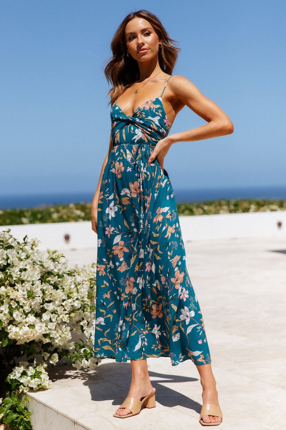 Noelle Midi Elbise — Barzello