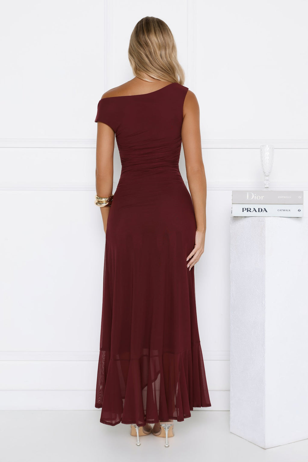 Oriana File Midi Elbise — Barzello
