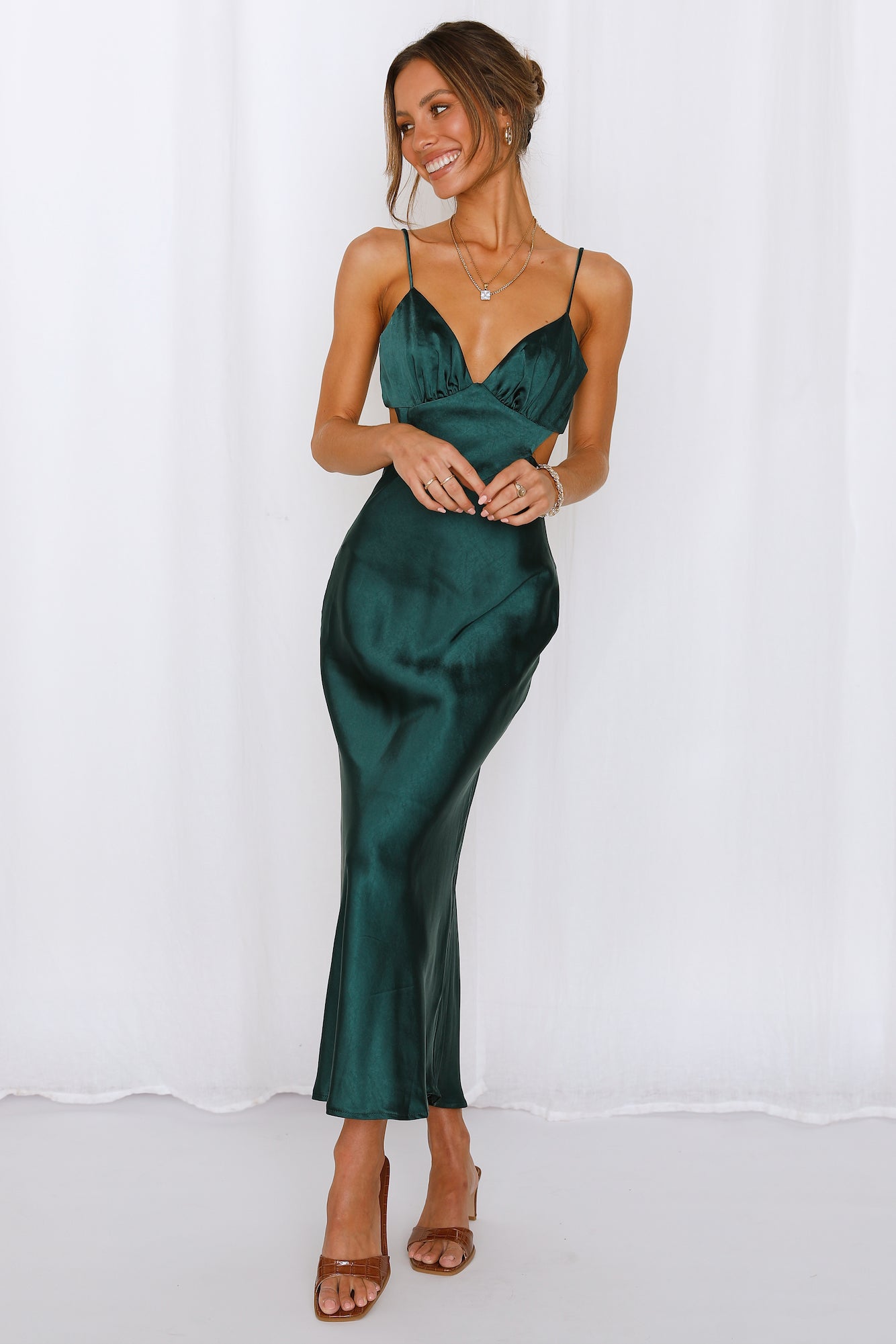 Oriana Midi Elbise — Barzello