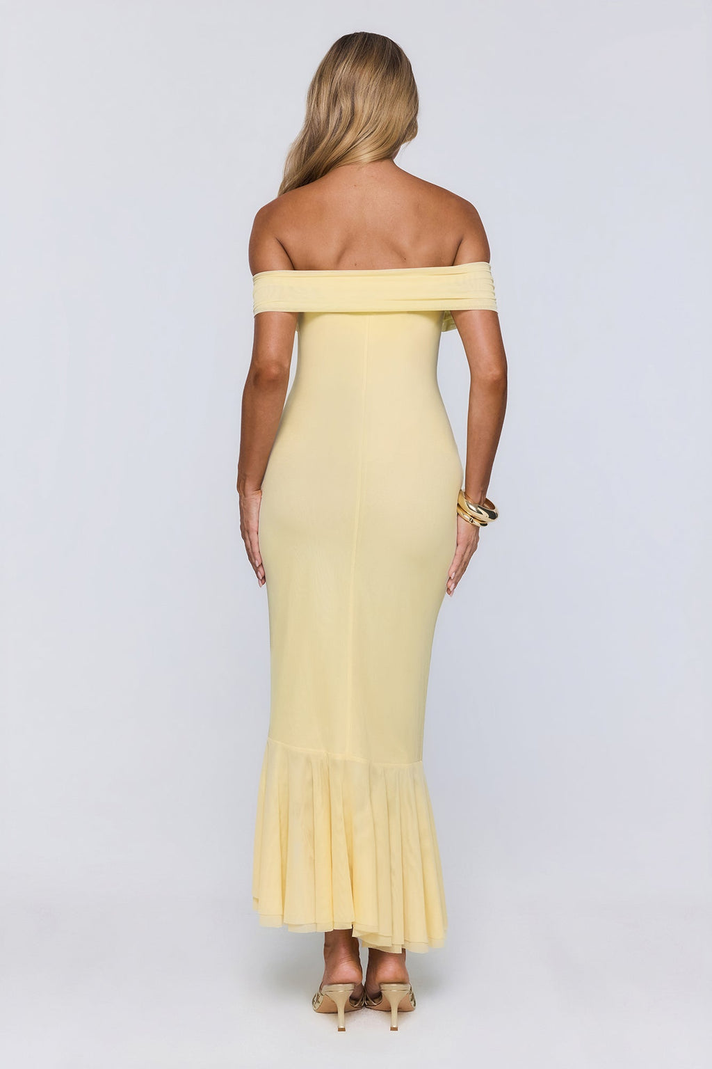 Palermo File Midi Elbise — Barzello