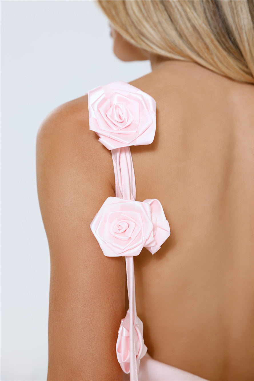 Palermo Saten Mini Elbise — Barzello
