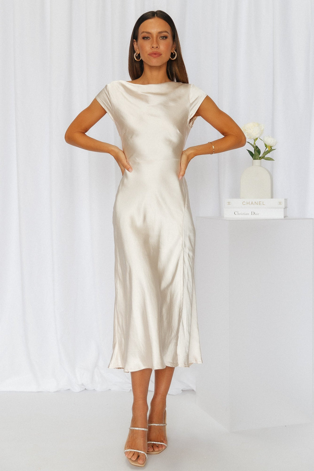 Portofino Midi Elbise — Barzello