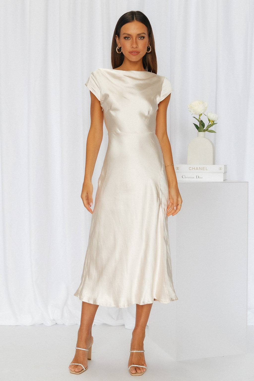 Portofino Midi Elbise — Barzello
