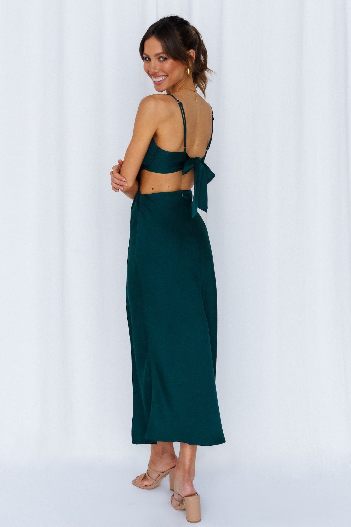 Portofino Midi Elbise — Barzello