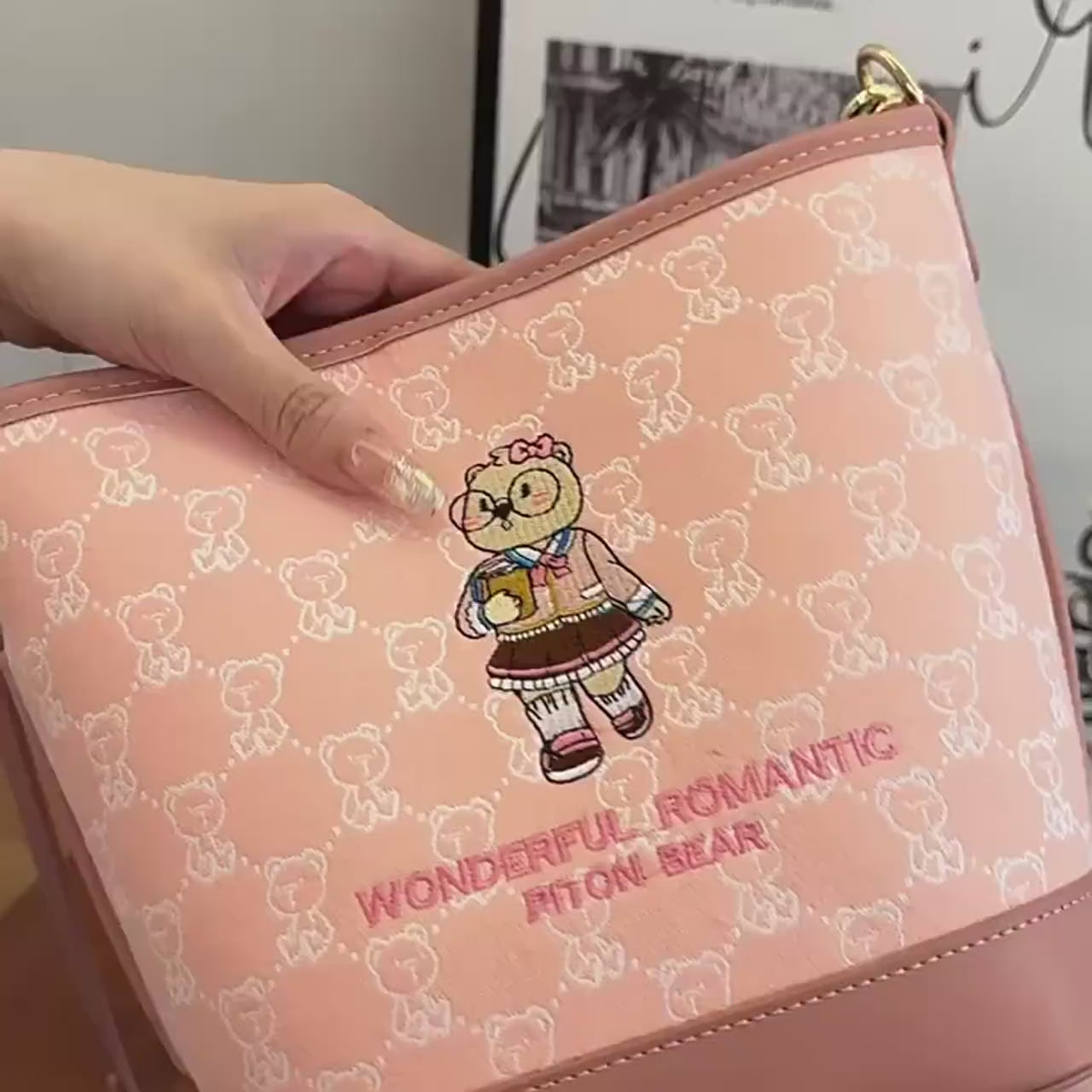 Rose Bear Bag